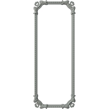 Ekena Millwork 28-in. W x 72-in. H Devon Rope Panel Moulding Kit Single Panel PMLKDE28X72A